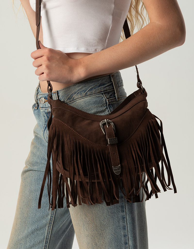 Small Buckle Fringe Bag image number 4