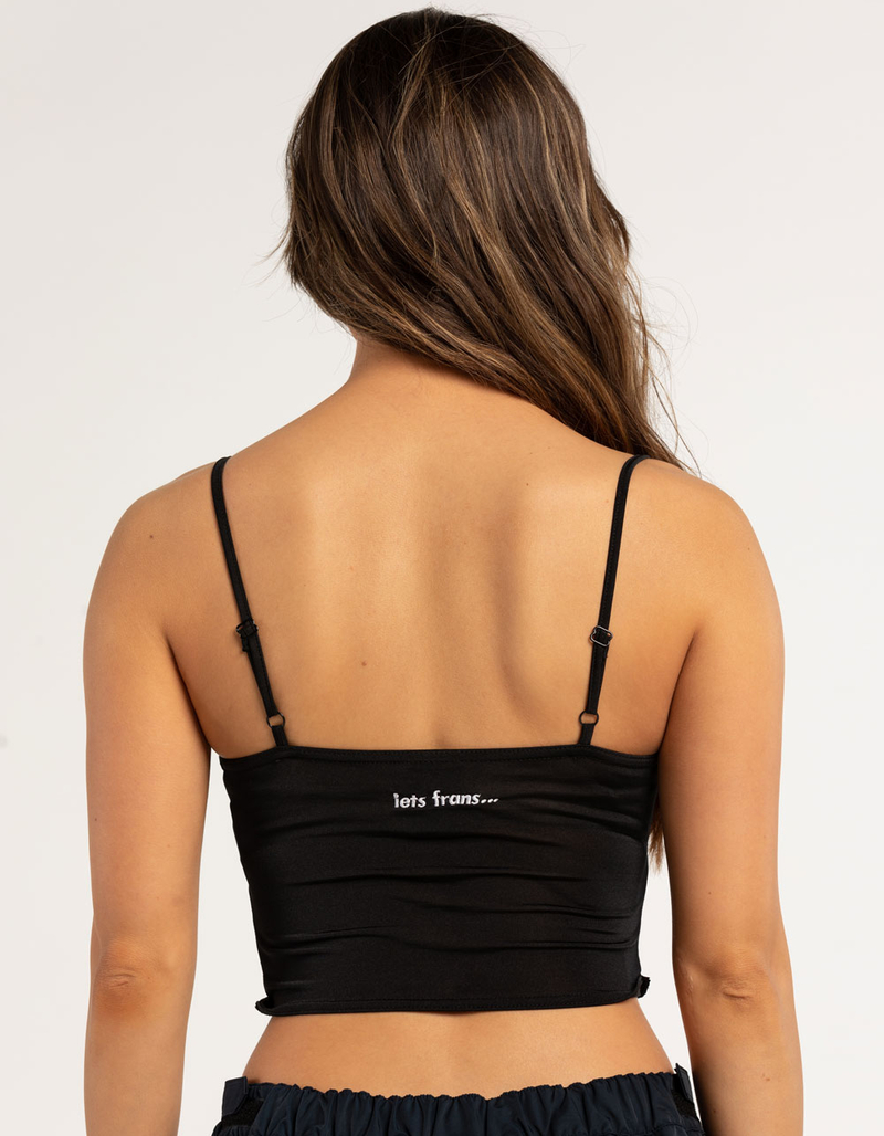 IETS FRANS Slink Ruched Womens Crop Tank Top image number 2