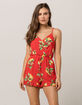 MIMI CHICA Lemon Tie Back Womens Romper image number 2