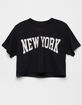 FULL TILT New York Womens Crop Tee image number 1