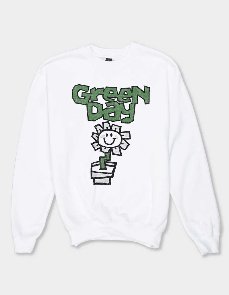 GREEN DAY Flower Pot Unisex Kids Crewneck Sweatshirt image number 0