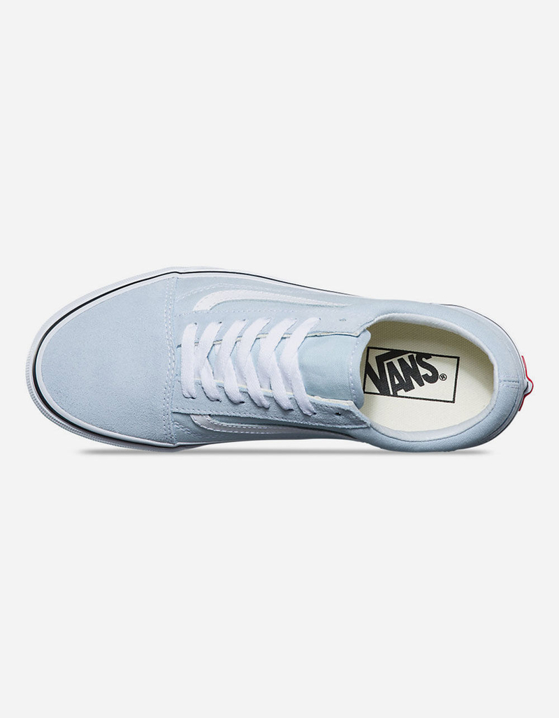 VANS Old Skool Baby Blue & True White Womens Shoes image number 2