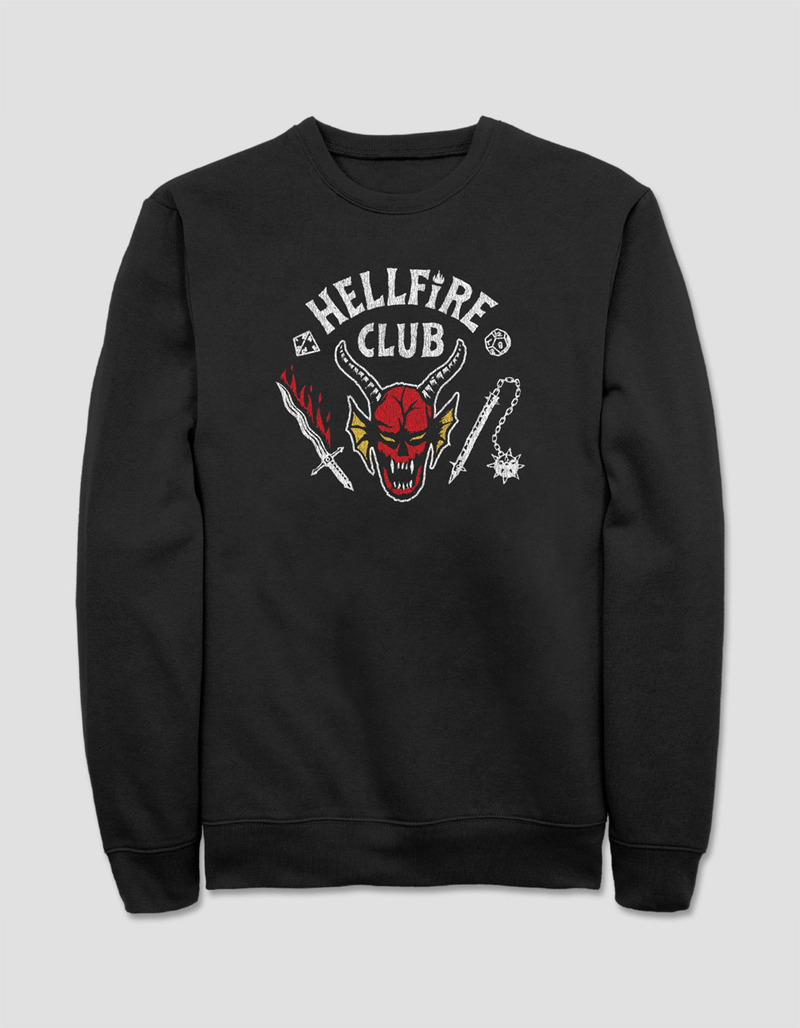 Short Sleeve T-Shirt Stranger Things Helfire Club White Unisex