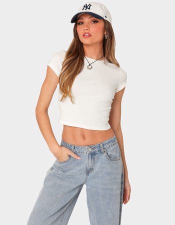 EDIKTED Better Basics Cropped Tee Primary Image