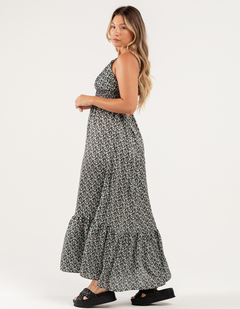 KNOW ONE CARES Ruffle Hem Maxi Dress image number 4