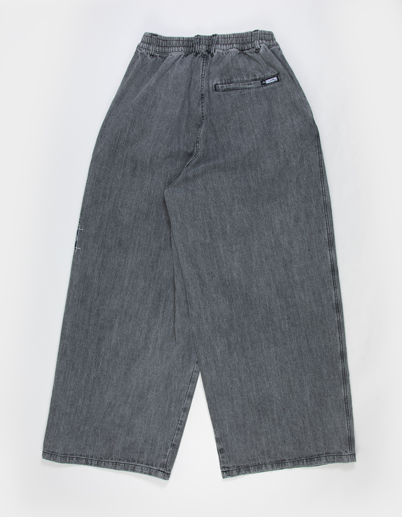 RUSTY Slub Mens Extra Baggy Elastic Waist Jeans image number 1