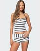 EDIKTED Lorenza Striped Halter Top image number 1