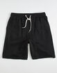 QUIKSILVER Essentials Mens Black Sweat Shorts image number 1