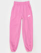 NIKE Sportswear Club Girls Oversized Fleece Joggers image number 1