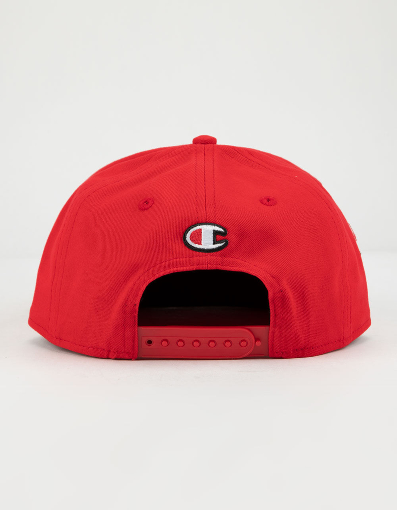 CHAMPION BB Script Red Mens Snapback Hat image number 1