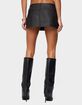 EDIKTED Luella Studded Faux Leather Mini Skort image number 3