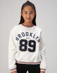 FULL TILT Retro 89 Brooklyn Girls Crewneck Sweatshirt image number 1