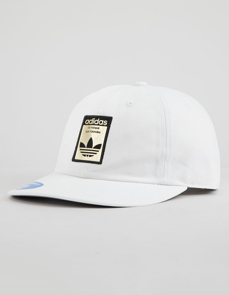 ADIDAS Originals Relaxed Base White Strapback Hat image number 0