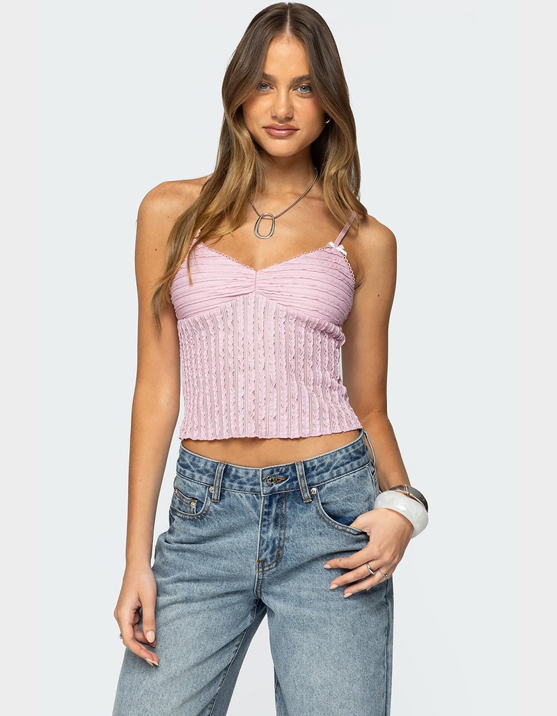 EDIKTED Aryah Ruffled Tank Top image number 0