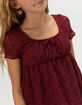 RSQ Girls Texture Babydoll Top image number 5