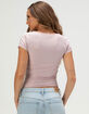 TILLYS Butter Soft Womens Square Neck Tee image number 4