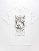 NEON RIOT Llama Drama Mens T-Shirt image number 1