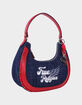 TRUE RELIGION Wing Motif Denim Hobo Bag image number 2