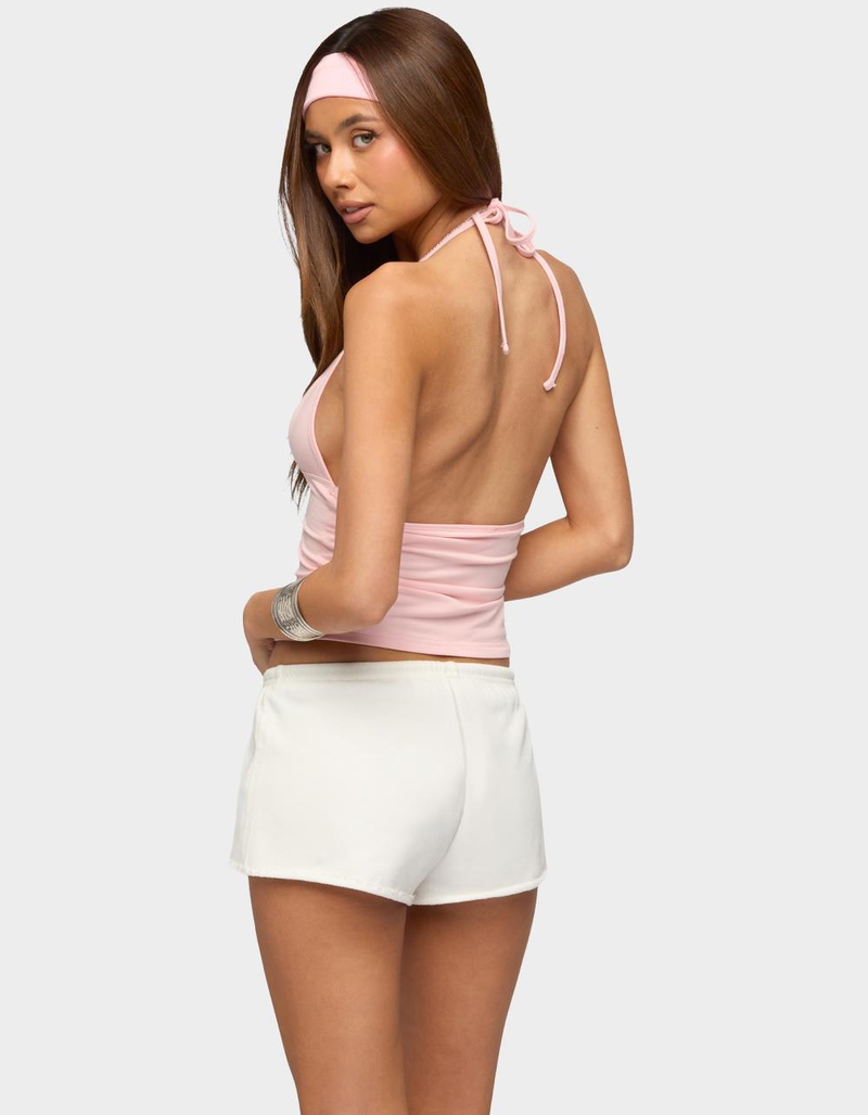 EDIKTED Noriah V-Neck Halter Top image number 2