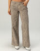 WEST OF MELROSE Snake Low Rise Womens Baggy Jeans image number 2