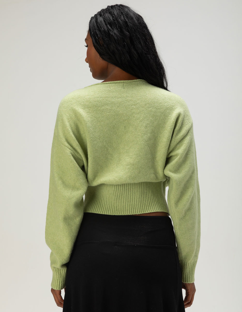 JUST POLLY Womens Banded Bottom Sweater image number 3