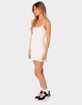 EDIKTED Pointelle Ruffle Mini Dress image number 3