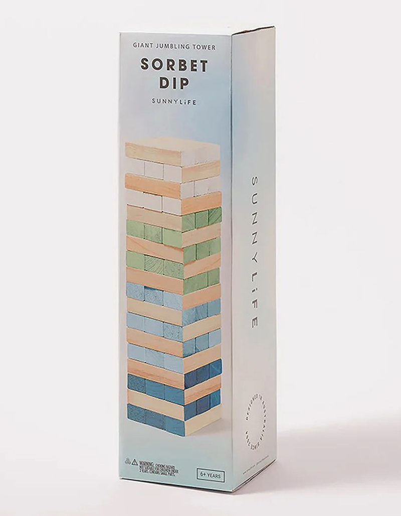 SUNNYLIFE Sorbet Dip Giant Jumbling Tower image number 1