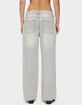 EDIKTED Petite Magda Low Rise Acid Wash Jeans image number 3