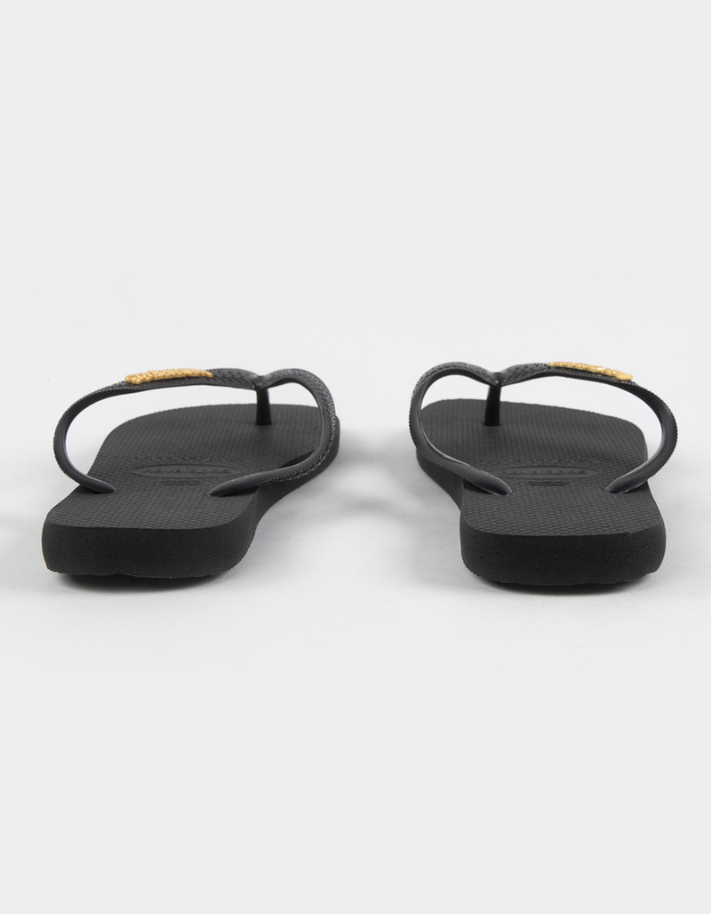 HAVAIANAS Top Logo Metallic Womens Flip Flops image number 4