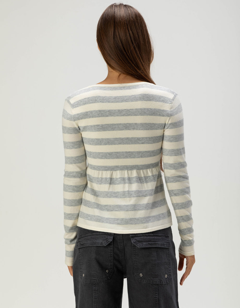 RSQ Womens Stripe Babydoll Sweater image number 3