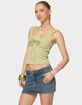 EDIKTED Yarah Keyhole Textured Ribbed Tank Top image number 5