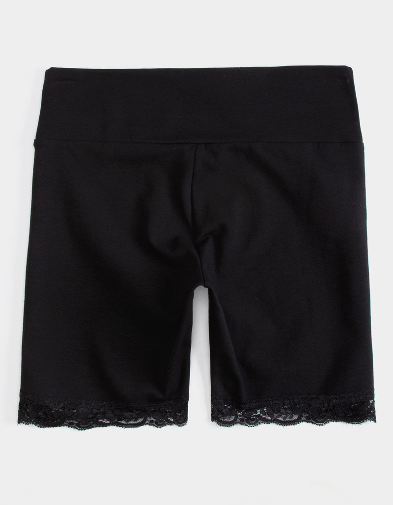 FULL TILT Lace Trim Girls Biker Shorts image number 1