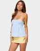 EDIKTED Maddie Strapless Striped Babydoll Top image number 2
