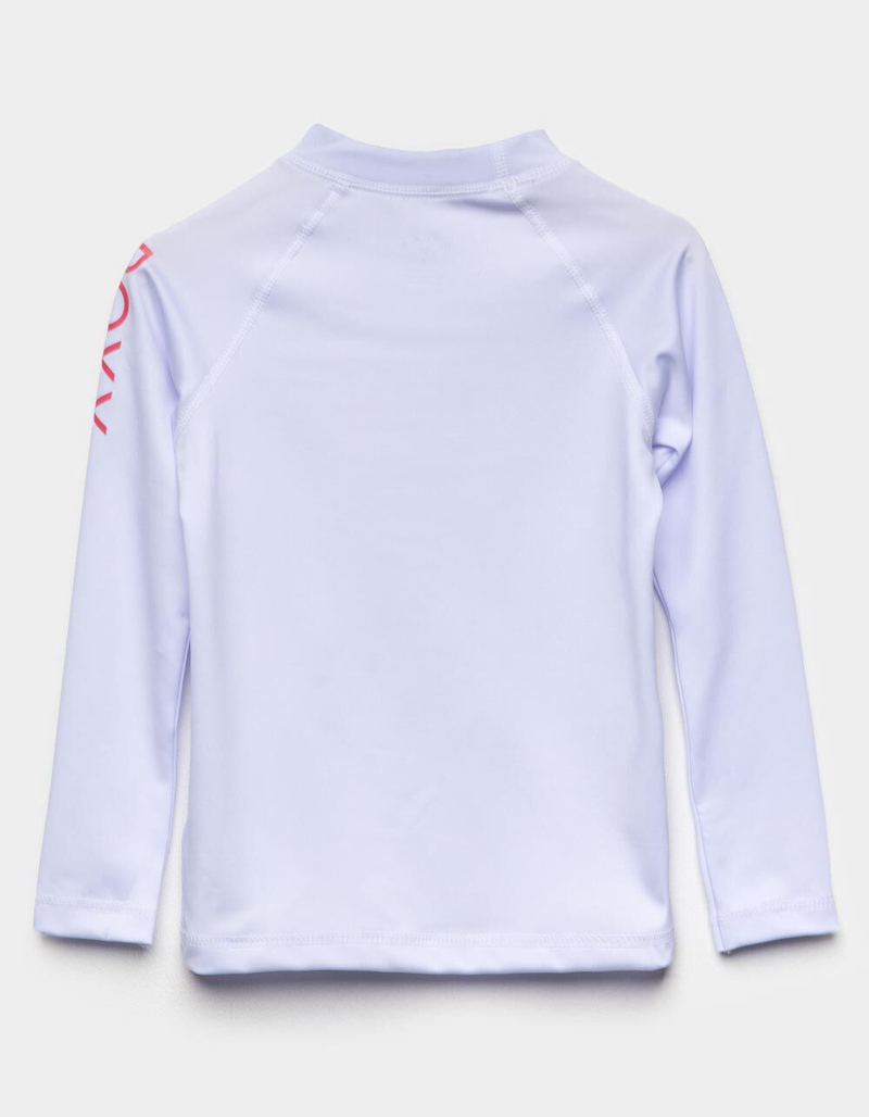 ROXY Whole Hearted Little Girls White Rash Guard (4-6) image number 1
