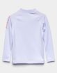 ROXY Whole Hearted Little Girls White Rash Guard (4-6) image number 2