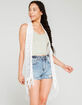 FULL TILT Open Weave Womens Fringe Vest image number 2