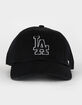 47 BRAND Los Angeles Dodgers Clean Up Black Strapback Hat image number 1