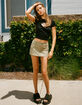 RSQ Womens Low Rise Cargo Mini Skort image number 1