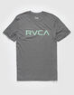 RVCA Big RVCA Mens Heather Gray T-Shirt image number 1