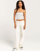 FULL TILT Dot Print Womens Cinch Tube Top image number 2