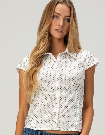 RSQ Womens Button Up Shirt Primary Image