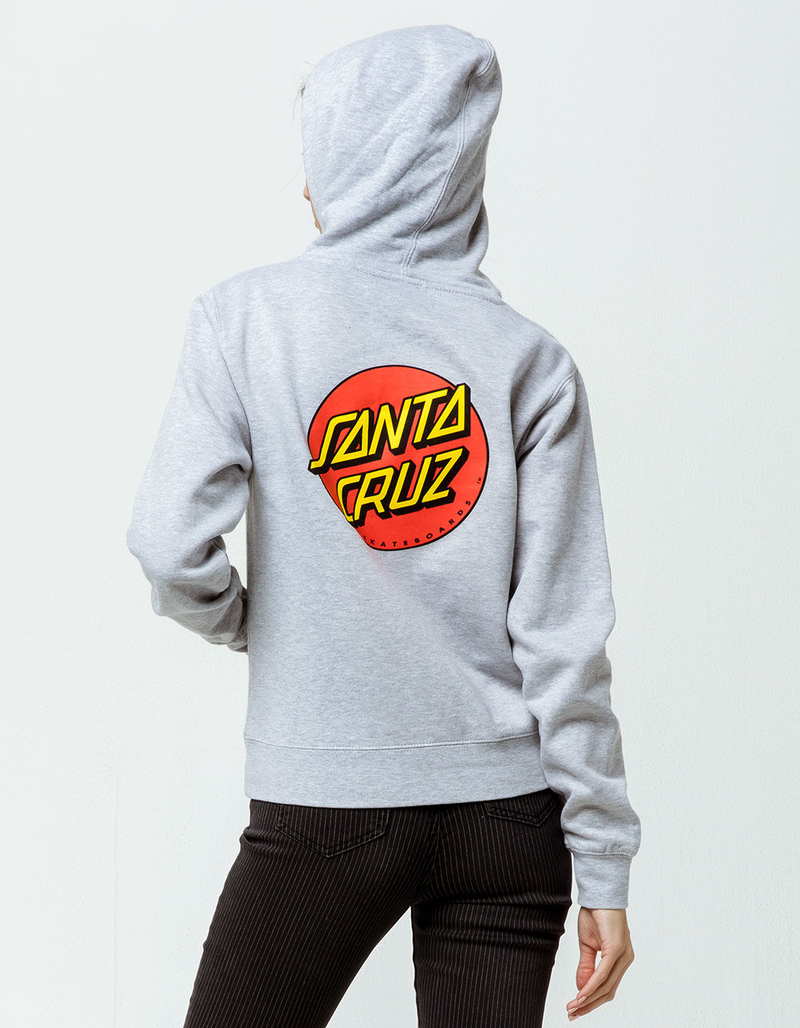 SANTA CRUZ Classic Dot Heather Gray Womens Sweatshirt image number 0