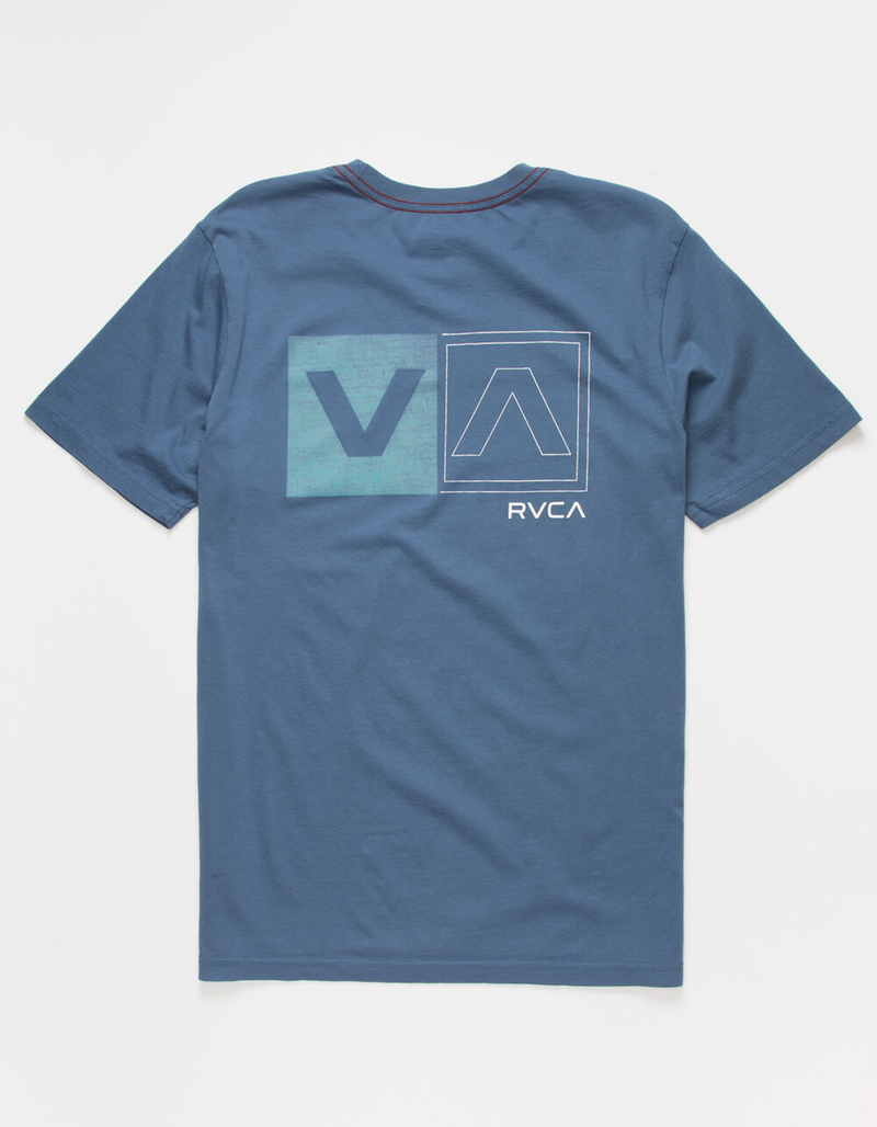 RVCA Divided Mens Blue T-Shirt image number 0