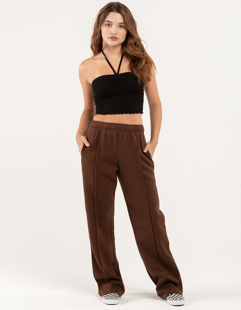 FULL TILT Essentials Womens Wide Leg Pants image number 4