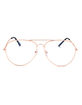 BLUE CROWN Blue Light Gold Aviator Reader Glasses image number 2