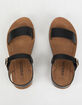SODA Comfort Ankle Strap Girls Black Sandals image number 5