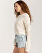 FULL TILT Open Weave Womens Sweater image number 3