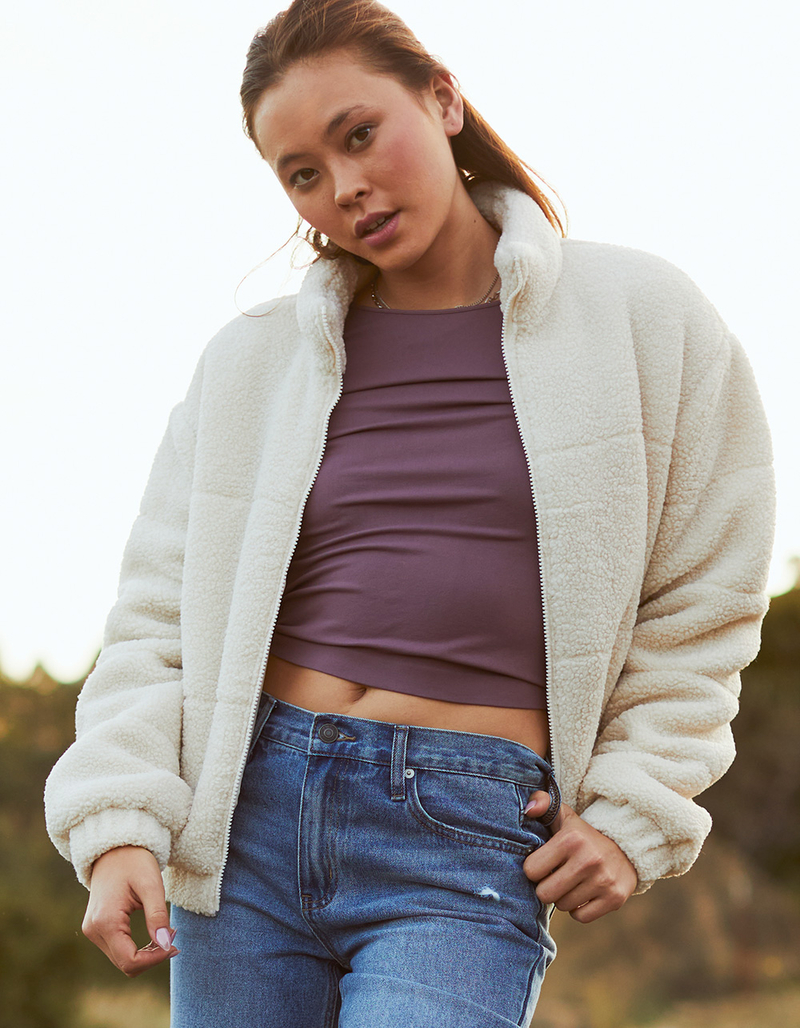 RSQ Womens Sherpa Puffer Jacket image number 0