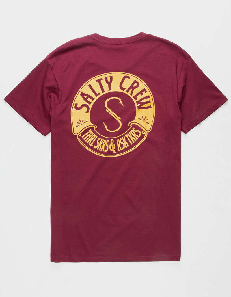 SALTY CREW Stowaway Burgundy Mens T-Shirt image number 0