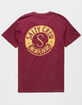 SALTY CREW Stowaway Burgundy Mens T-Shirt image number 1
